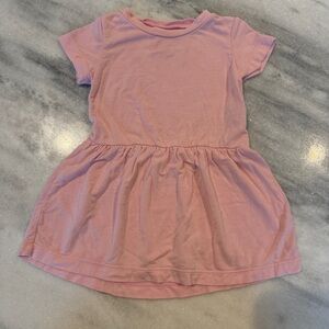KicKee Pants Pink Baby Girl 12-18M Dress Tunic Top Bamboo Short Sleeve